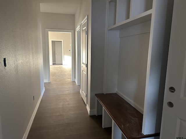 interior space featuring dark hardwood / wood-style floors