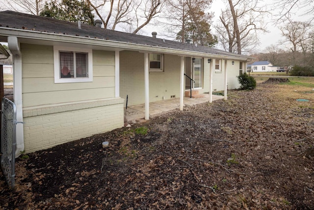 view of rear view of property