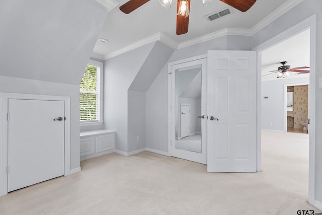 801 Wilder Way, Tyler, TX 75703 - bonus room with a ceiling fan, carpet flooring, and vaulted ceiling