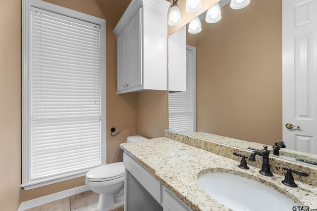 801 Wilder Way, Tyler, TX 75703 - half bathroom with vanity and tile patterned flooring