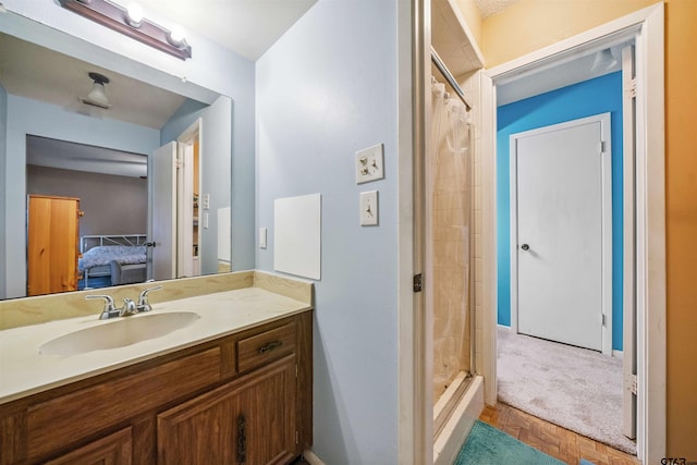 10236 County Road 2253, Tyler, TX 75707 - ensuite bathroom featuring a stall shower and vanity