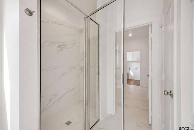 bathroom with an enclosed shower