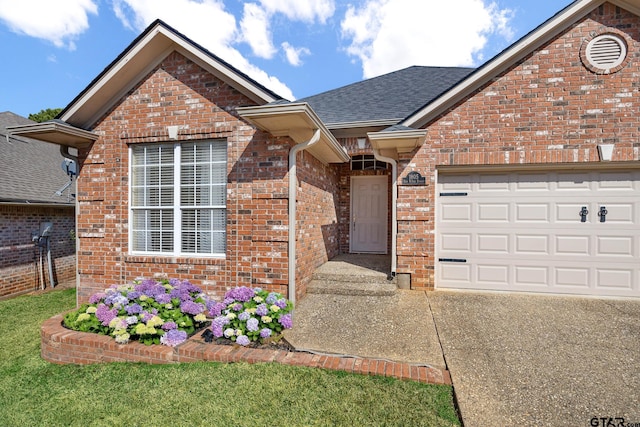 front facade featuring a garage