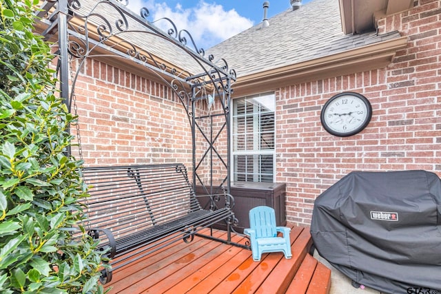 deck with grilling area