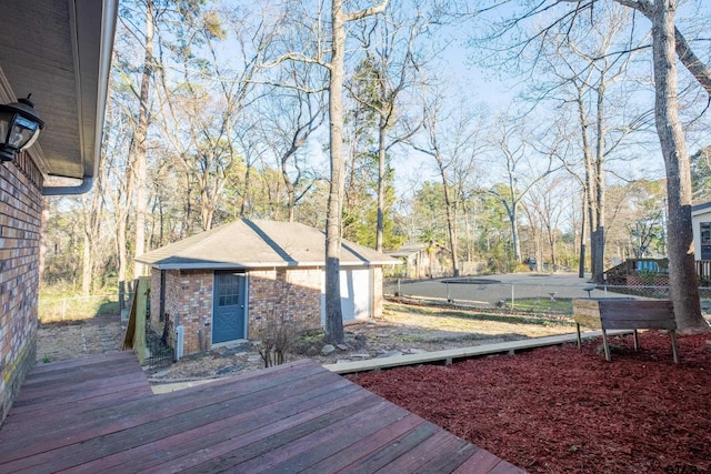 1511 Dolly Ln, Hideaway, TX 75771 - view of wooden terrace