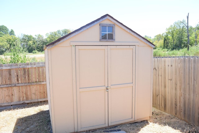 view of outdoor structure