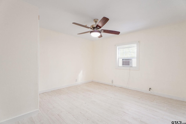 1910 E Lake St, Tyler, TX 75701 - unfurnished room featuring wood finished floors, ceiling fan, and cooling unit