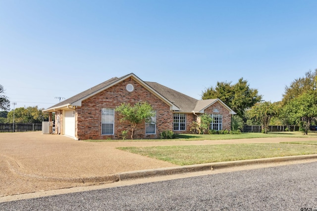 904 Van Winkle Cir, Athens, TX 75751 - view of front of home with concrete driveway, brick siding, and a garage