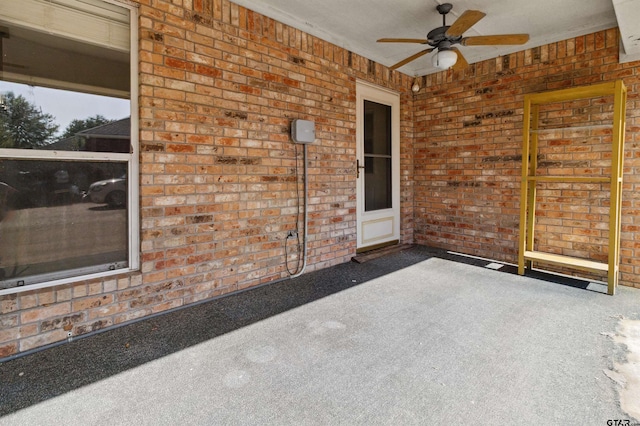 904 Van Winkle Cir, Athens, TX 75751 - view of patio featuring ceiling fan