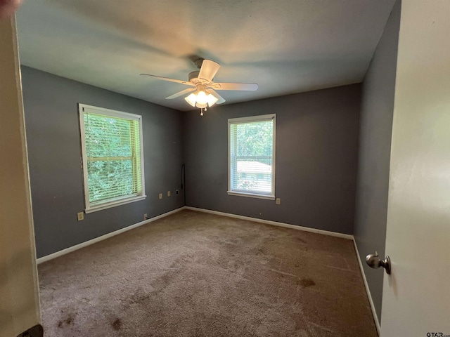117 Harvey St, Rusk, TX 75785 - spare room with carpet flooring and ceiling fan