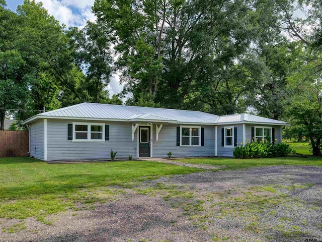 501 S Railroad St, Troup, TX 75789 - ranch-style home with a metal roof