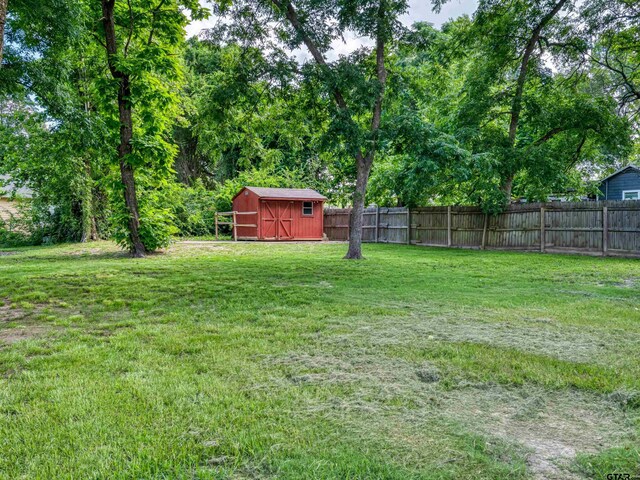501 S Railroad St, Troup, TX 75789 - view of yard featuring a shed