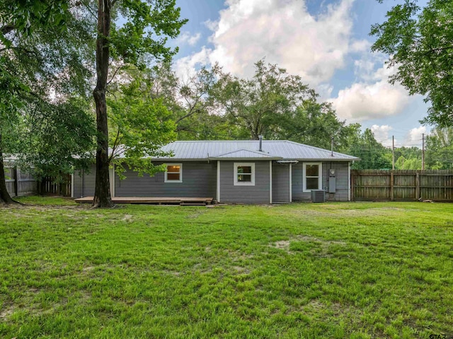501 S Railroad St, Troup, TX 75789 - rear view of property featuring a metal roof