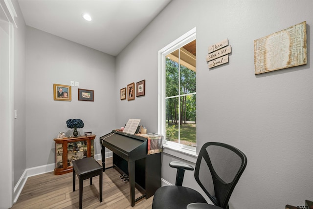14607 Reserve Ct, Tyler, TX 75707 - home office featuring light wood finished floors, healthy amount of natural light, and recessed lighting