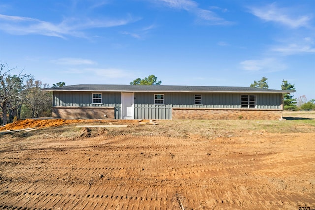 view of ranch-style home