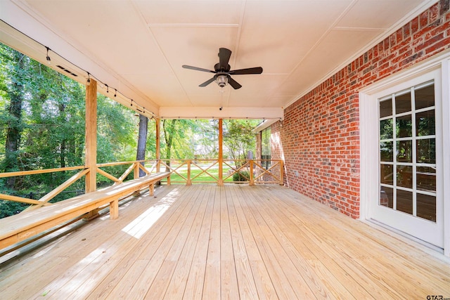 9211 Elm Tree Cir, Tyler, TX 75703 - wooden deck featuring ceiling fan