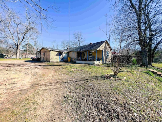 exterior space with driveway