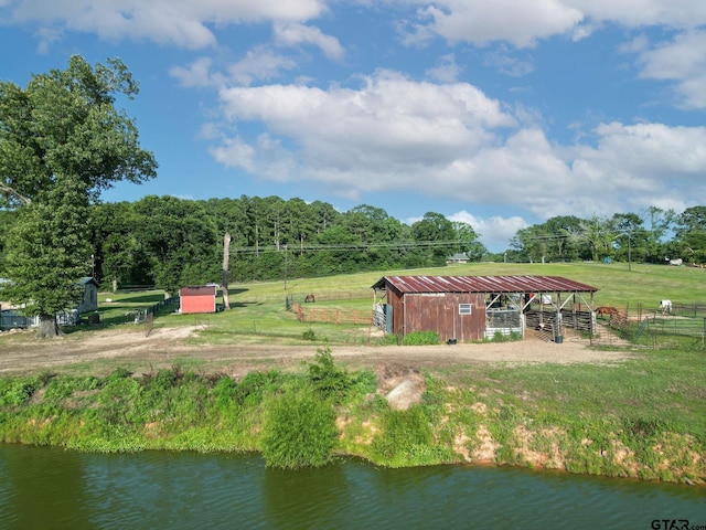 2711 N Fm 250, Hughes Springs, TX 75656 - aerial view of sparsely populated area featuring a large body of water