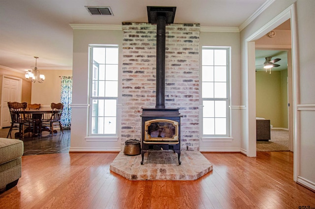 living room featuring plenty of natural light and wood-type flooring