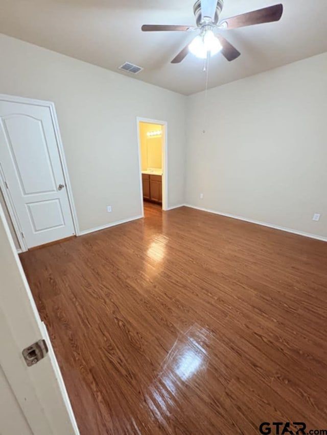 19481 Big Valley Dr, Flint, TX 75762 - unfurnished room featuring wood finished floors and a ceiling fan