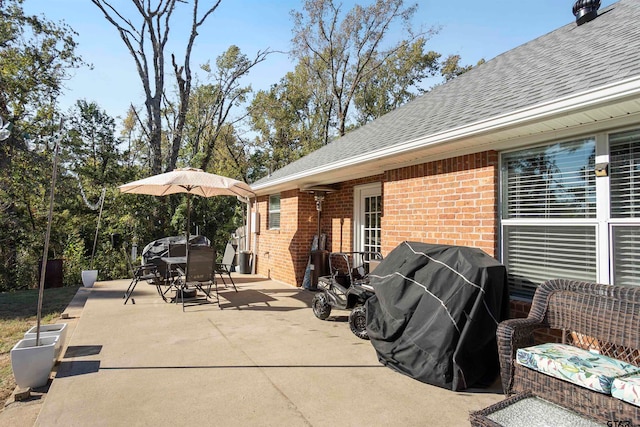 view of patio / terrace with grilling area