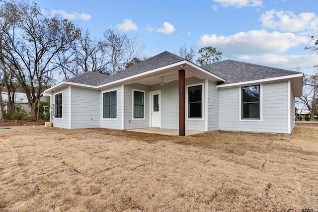 view of single story home