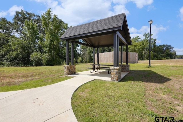 17127 Meadowview Ln, Lindale, TX 75771 - view of community featuring a lawn and a gazebo
