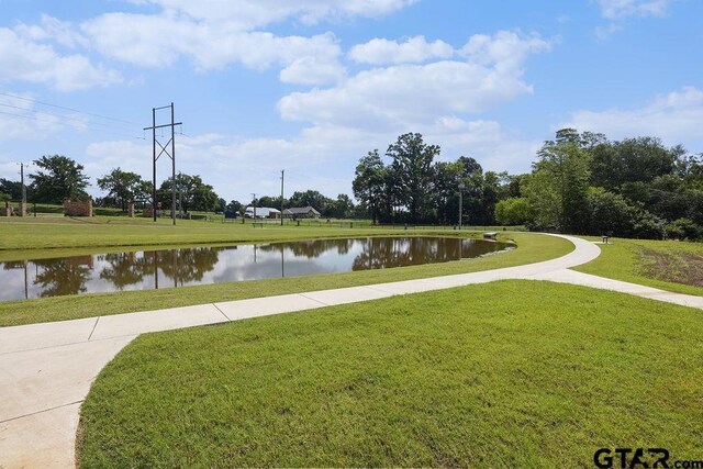 17127 Meadowview Ln, Lindale, TX 75771 - view of community featuring a lawn and a water view