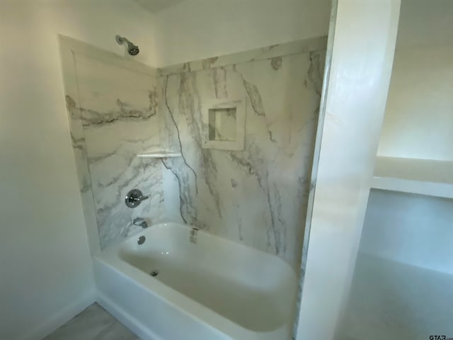 bathroom featuring bathtub / shower combination