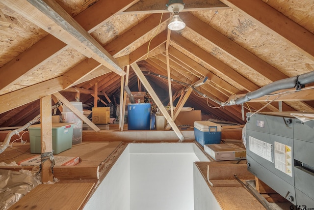 view of attic