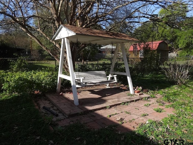 view of yard with a patio area