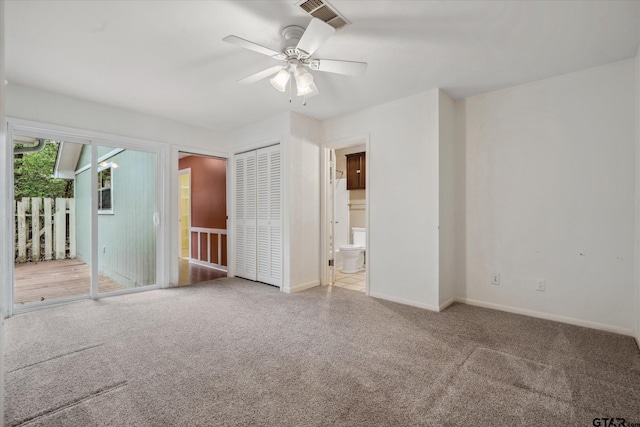381 Winding Trl, Holly Lake Ranch, TX 75765 - unfurnished bedroom with carpet floors, access to outside, and baseboards