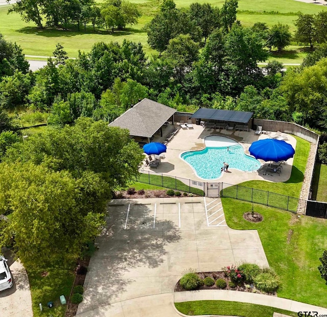 2946 Guinn Farms Rd, Tyler, TX 75707 - aerial view of a pool area