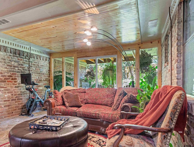 view of sunroom