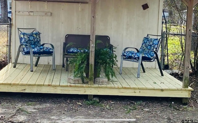 view of wooden terrace