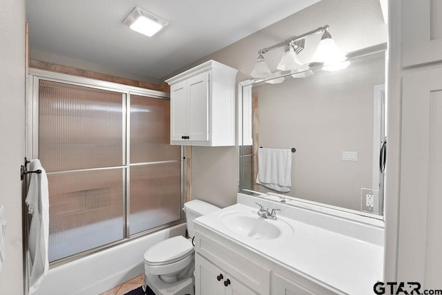 2322 Kingsmill Cir, Tyler, TX 75703 - full bathroom with vanity and combined bath / shower with glass door