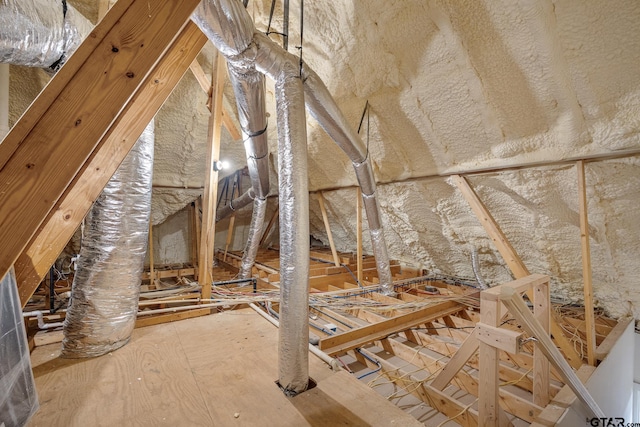 view of attic