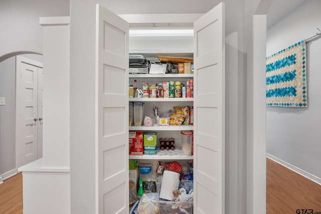 view of pantry