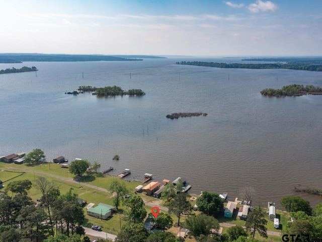 22090 Sportsmans Dr, Chandler, TX 75758 - bird's eye view of a nearby body of water
