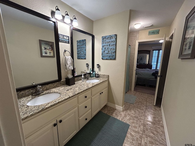 bathroom with vanity