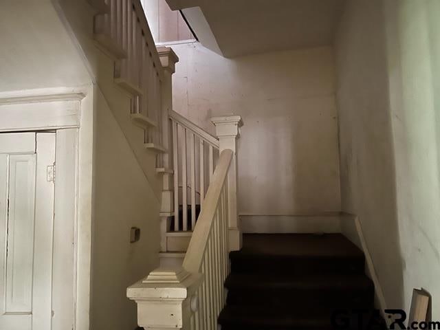 view of stairway