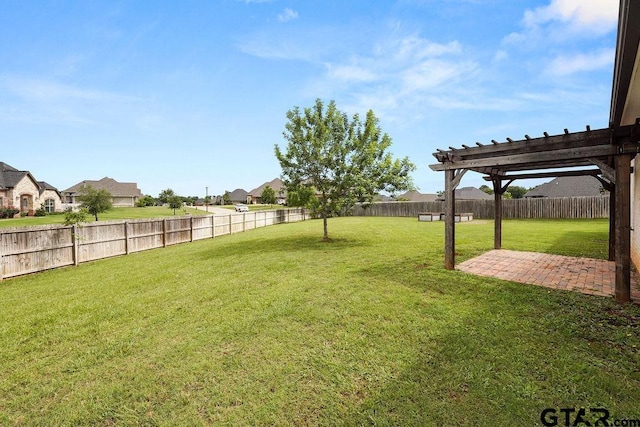 429 Coventry, Bullard, TX 75757 - view of yard with a residential view, a patio, and a pergola