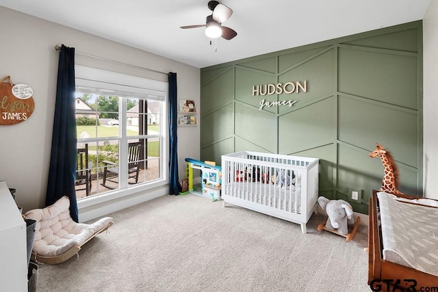 429 Coventry, Bullard, TX 75757 - carpeted bedroom with a nursery area and ceiling fan