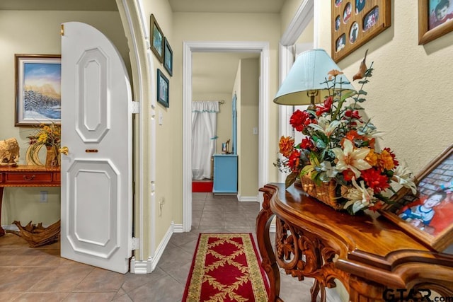841 Pops Landing Rd, Ore City, TX 75683 - corridor with tile patterned flooring