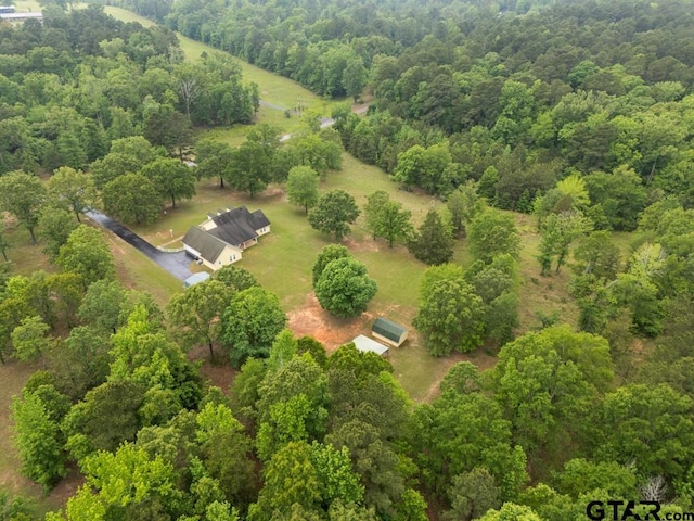 841 Pops Landing Rd, Ore City, TX 75683 - overview of rural landscape featuring a heavily wooded area