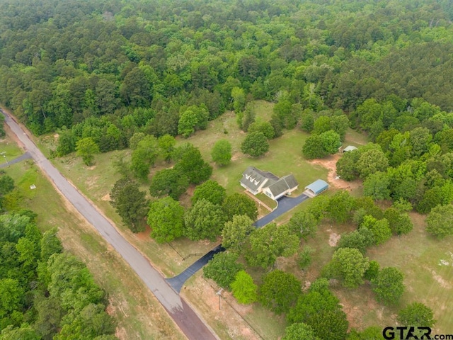 841 Pops Landing Rd, Ore City, TX 75683 - bird's eye view of a forest