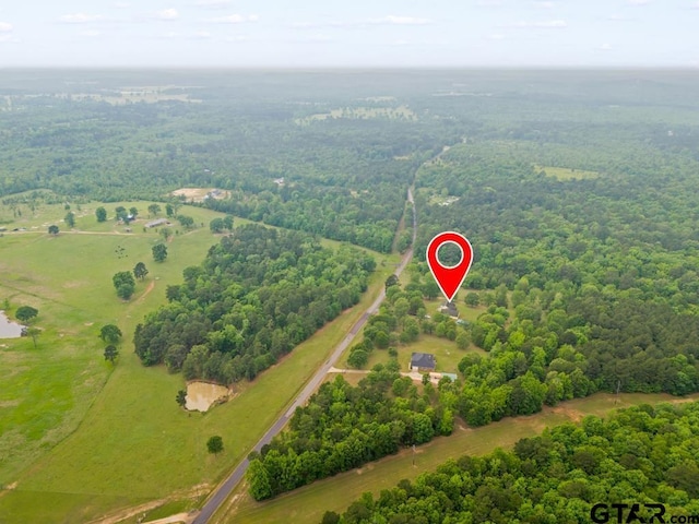 841 Pops Landing Rd, Ore City, TX 75683 - bird's eye view of a forest