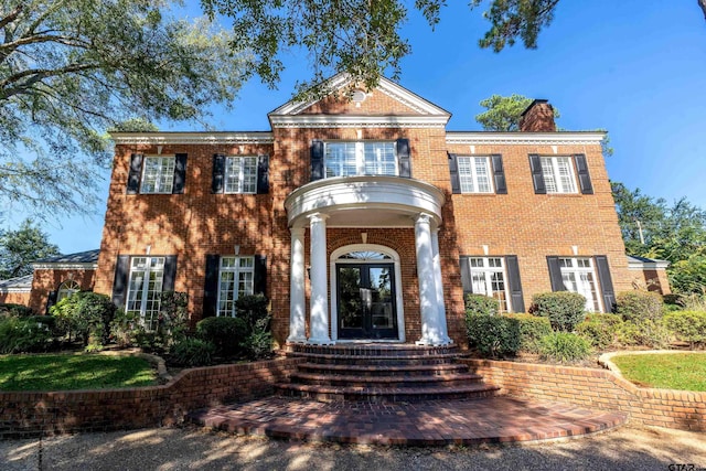 view of front of house featuring french doors