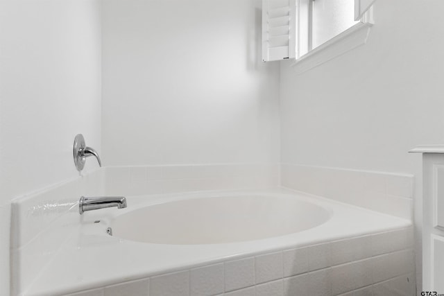 bathroom featuring a bath