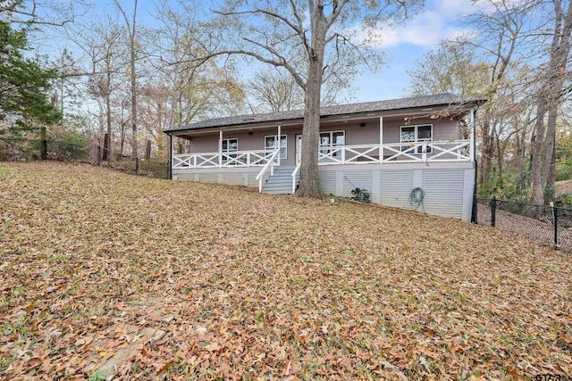 view of rear view of house